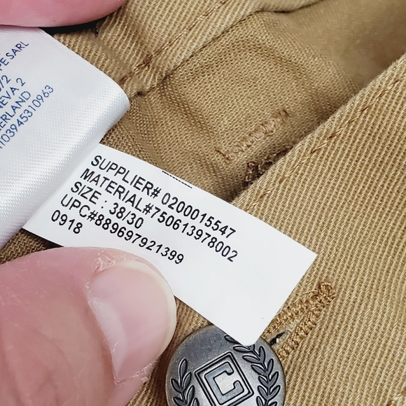 NWT Chaps 5 Pocket Twill Khaki Pants Tan 38 x 30 - Picture 6 of 10